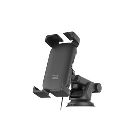 自動開閉式 ワイヤレス充電ホルダー 4角アーム 吸盤取り付け ワイヤレス 充電器 黒 吸盤 縦横 角度調整 急速充電 スマホ 4角ホールド カシムラ KW-45