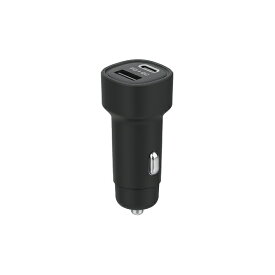 DC-48W USB2ポート PD30W+QC18W USB2ポート Type-C DCソケット変換 合計最大48W 12V/24V車兼用 カシムラ DC-068