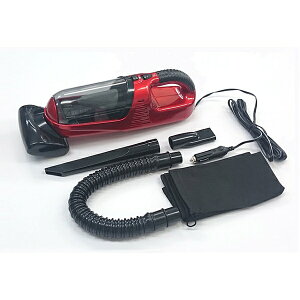 ダブルモーターサイクロン 車内 掃除機 延長ホース 赤 フロアマット シート 隙間 ハイパワー 車内掃除 赤 DC12V クレトム CG-3