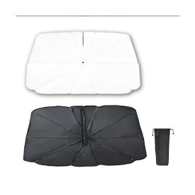 ワンタッチサンシェードL 傘型 放射冷却素材 UV 紫外線カット 車内 遮熱 ワイヤー内蔵 収納袋付き 遮光 日除け ワンボックス セイワ Z127