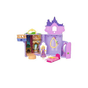 Dプリンセス ラプンツェルと塔(かさねるおしろシリーズ!) おもちゃ ディズニー 映画 キャラクター パープル 人形 ごっこ遊び プレゼント 城 マテル JDP61