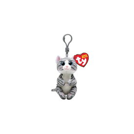 Beanie Bellies ミツィ KCサイズ 動物 キーホルダー ぬいぐるみ プレゼント こども かわいい おもちゃ 10cm 誕生日 1月18日 ねこ グレー Ty 43100