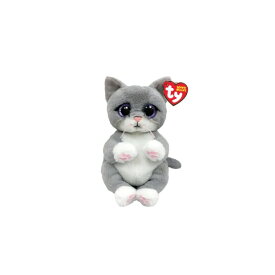 Beanie Bellies モーガン Mサイズ 動物 ぬいぐるみ プレゼント こども かわいい ふわふわ おもちゃ 15cm 誕生日 1月11日 ねこ グレー 肉球 Ty 41055