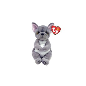 Beanie Bellies ウィルフレッド Mサイズ 動物 ぬいぐるみ プレゼント こども かわいい ふわふわ おもちゃ 15cm 誕生日 8月12日 いぬ グレー Ty 40596