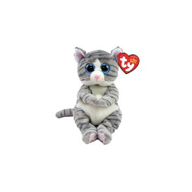 Beanie Babies ミツィ Mサイズ 動物 ぬいぐるみ プレゼント こども かわいい ふわふわ おもちゃ 15cm 誕生日 1月18日 ねこ トラ猫 グレー Ty 40539