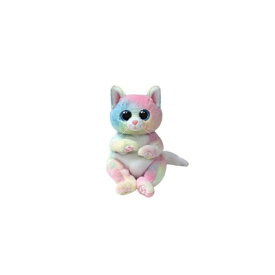 Beanie Bellies ジェニ Mサイズ 動物 ぬいぐるみ プレゼント こども かわいい ふわふわ おもちゃ 15cm 誕生日 9月14日 ねこ レインボー Ty 41291