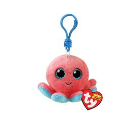Beanie Boo's シェルダン KCサイズ 動物 キーホルダー ぬいぐるみ プレゼント こども かわいい おもちゃ 10cm 誕生日 12月30日 たこ コーラル 海 Ty 35255