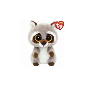 Beanie Boo's オーキー Mサイズ 動物 ぬいぐるみ ふわふわ プレゼント こども かわいい おもちゃ 15cm 誕生日 3月5日 アライグマ グレー ラメ Ty 36375