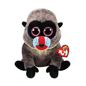 Beanie Boo's ワサビ Mサイズ 動物 ぬいぐるみ ふわふわ プレゼント こども かわいい おもちゃ 15cm 誕生日 5月18日 ヒヒ サル グレー Ty 36895