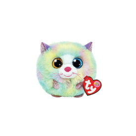 Beanie Balls ヘザー PUFサイズ Puffies 小さい 丸い 動物 ぬいぐるみ ふわふわ こども かわいい おもちゃ 7×8cm 誕生日 4月26日 猫 カラフル Ty 42503
