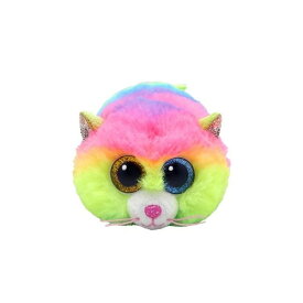 Teeny Tys ヘザー 手のひらサイズ 動物 ぬいぐるみ プレゼント 俵型 かわいい おもちゃ 5×10cm ふわふわ 誕生日 4月26日 猫 カラフル Ty 41256