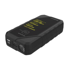 ジャンプスターター 6400mAh バッテリー上がり バッテリー内蔵 車 バイク ガソリン車4.0L ディーゼル車2.0L ケーブル付属 USBポート LEDライト カシムラ KD-281