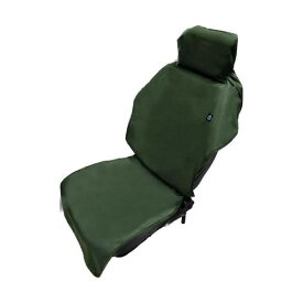 ボウスイシートカバー F 車内 座席 防水 カー用品 カーキ 抗菌素材 アウトドア マリンスポーツ フロント用 1席分 フリーサイズ プラウド PGR-033
