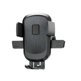 ワンタッチスマホホルダー2 エアコン取り付け カー用品 かんたんホールド エアコン用 角度調整 エアコンルーバー フック ブラック AT-121 カシムラ