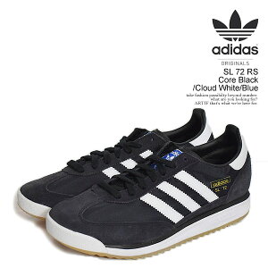 adidas Originals �A�f�B�_�X �I���W�i���X SL 72 RS Core Black/Cloud White/Blue �����Y �X�j�[�J�[ �G�X�G��72 �����j���O�V���[�Y �������� �X�g���[�g