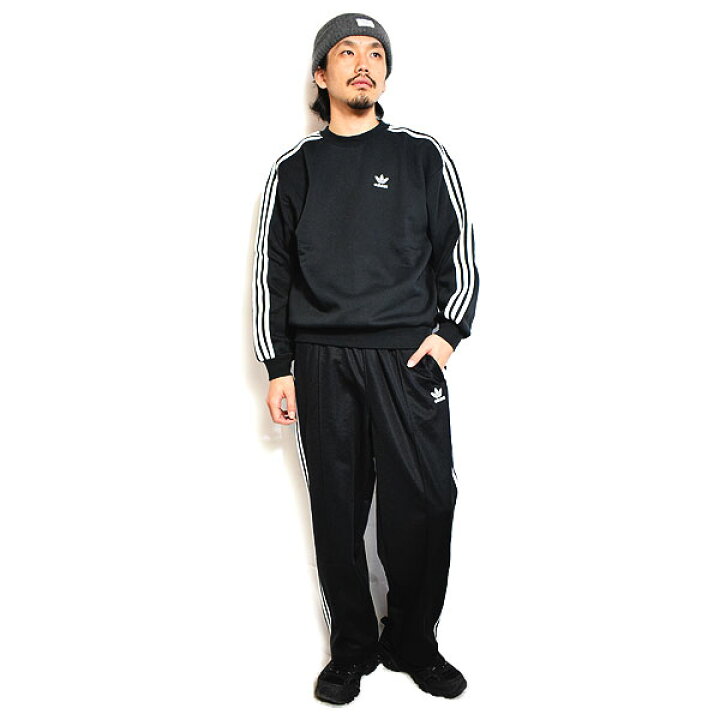 オーバーサイズ S ) adidas(アディダス) 黒 ロング トレーナー adidas  