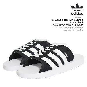 adidas Originals AfB_X IWiX GAZELLE BEACH SLIDES Core Black/Cloud White/Cloud White Y T_ K[r[`XCh  Xg[g