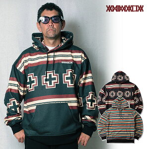 30��OFF SALE �Z�[�� ANIMALIA �A�j�}���A PATTERNED ALL OVER HOODIE : CHIEF CROSS / SUNRISE BORDER �����Y �p�[�J�[ ��������