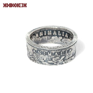 ����������3�T�ԑO��ō쐬 ANIMALIA �A�j�}���A CA1849 Coin Ring-SILVER925 �����Y �����O �������� �L�����Z���s��