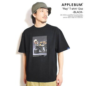 APPLEBUM アップルバム ”RAY” T-shirt -BLACK- メンズ Tシャツ 半袖 クルーネックTシャツ ヘビーオンス 送料無料 ストリート