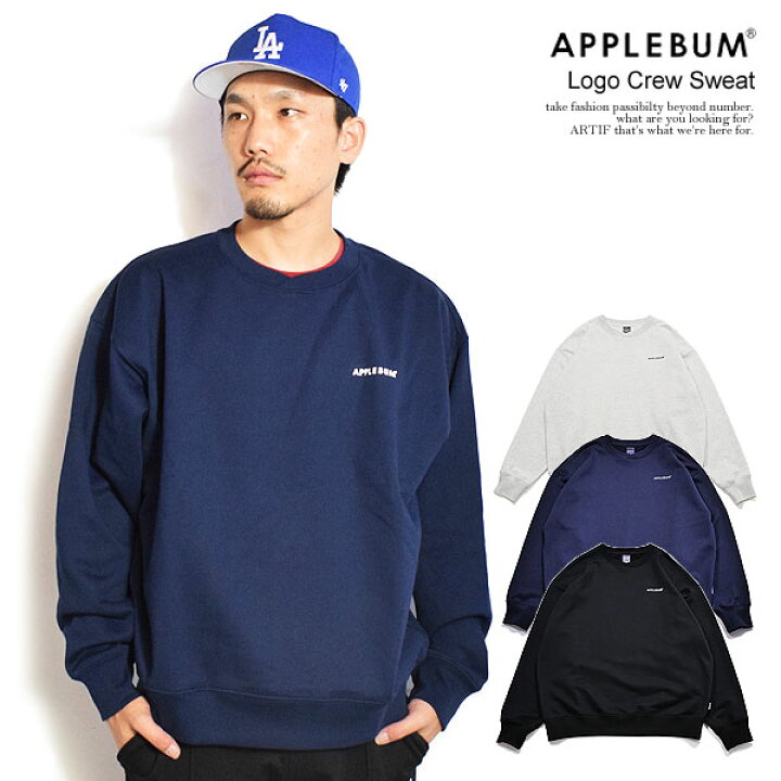 楽天市場】APPLEBUM アップルバム Logo Crew Sweat メンズ スウェット 