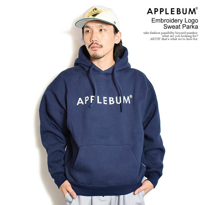 楽天市場】APPLEBUM アップルバム Embroidery Logo Sweat Parka 13.4oz  