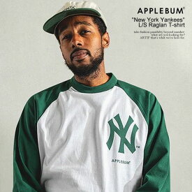 APPLEBUM アップルバム "New York Yankees" L/S Raglan T-shirt メンズ Tシャツ 長袖 ロンT ニューヨークヤンキース MLB 送料無料 ストリート