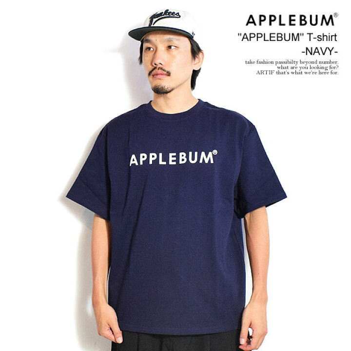 楽天市場】APPLEBUM アップルバム “APPLEBUM” T-shirt 12oz -NAVY 