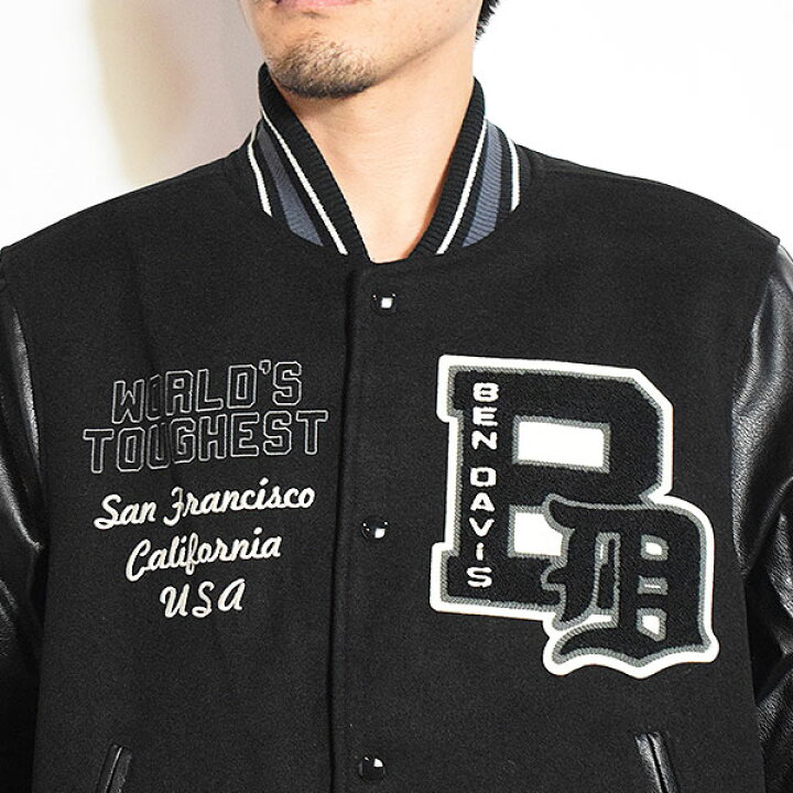 楽天市場】BEN DAVIS ベンデイビス BD STADIUM JACKET -80A- メンズ 