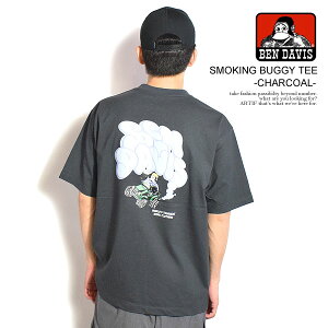 30��OFF SALE �Z�[�� BEN DAVIS �x���f�C�r�X SMOKING BUGGY TEE -CHARCOAL- �����Y T�V���c ����T�V���c �I�[�o�[�T�C�Y �X�g���[�g