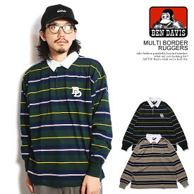 30％OFF SALE セール BENDAVIS ベンデイビス MULTI BORDER RUGGERS メンズ Tシャツ 長袖 ポロシャツ ロンT 送料無料 ストリート