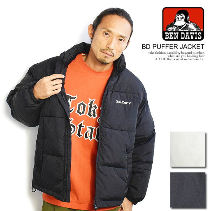 楽天市場】BEN DAVIS ベンデイビス BD PUFFER JACKET メンズ フェイク 