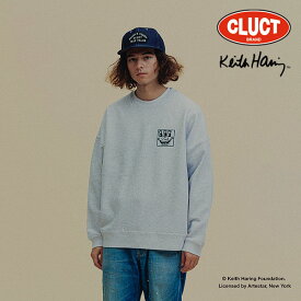 CLUCT×Keith Haring(キース・ヘリング) クラクト #F [CREW SWEAT] Keith Haring メンズ スウェット トレーナー コラボレーション 送料無料