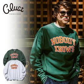 40% OFF SALE セール CLUCT クラクト NOBODY KNOWS [CREW SWEAT] メンズ スウェット 送料無料