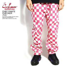 COOKMAN クックマン CHEF PANTS CHECKER -PINK- メンズ パンツ シェフパンツ イージーパンツ ストリート おしゃれ かっこいい カジュアル ファッション cookman
