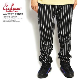 COOKMAN クックマン WAITER'S PANTS -STRIPE BLACK- メンズ パンツ ウェイターズパンツ イージーパンツ ストリート おしゃれ かっこいい カジュアル ファッション cookman