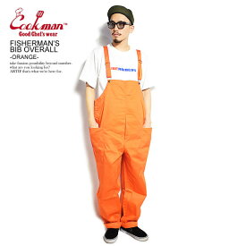 COOKMAN クックマン FISHERMAN'S BIB OVERALL -ORANGE- メンズ フィッシャーマンズオーバーオール 送料無料 サロペット パンツ ストリート ファッション
