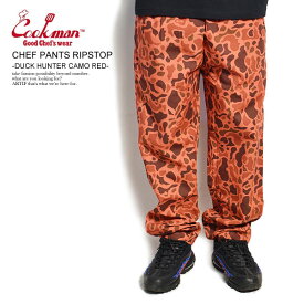 COOKMAN クックマン CHEF PANTS RIPSTOP -DUCK HUNTER CAMO RED- メンズ パンツ シェフパンツ イージーパンツ 送料無料 ストリート おしゃれ かっこいい カジュアル ファッション cookman