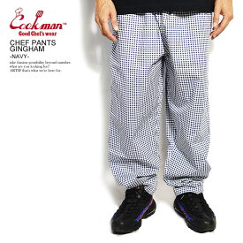 COOKMAN クックマン CHEF PANTS GINGHAM -NAVY- メンズ パンツ シェフパンツ イージーパンツ ストリート おしゃれ かっこいい カジュアル ファッション cookman