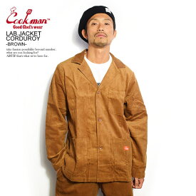 COOKMAN クックマン LAB.JACKET CORDUROY -BROWN- 231-03417 メンズ ジャケット ラボジャケット ストリート おしゃれ かっこいい カジュアル ファッション 秋冬 秋物 秋服 冬物 冬服 cookman