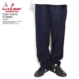 COOKMAN クックマン CHEF PANTS FLANNEL -NAVY- メンズ パンツ シェフパンツ イージーパンツ フランネル 送料無料 ストリート おしゃれ かっこいい カジュアル ファッション cookman