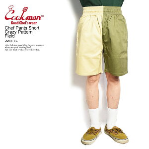 COOKMAN �N�b�N�}�� Chef Pants Short Crazy Pattern Field -MULTI- �����Y �V���[�g�p���c �V���[�c �p���c �V�F�t�p���c �X�g���[�g