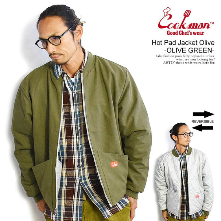 楽天市場】COOKMAN クックマン Hot Pad Jacket Olive -OLIVE GREEN 