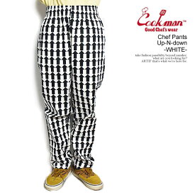 COOKMAN クックマン Chef Pants Up-N-down -WHITE- メンズ パンツ シェフパンツ イージーパンツ 送料無料 ストリート