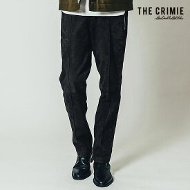 2022 秋冬 先行予約 10月下旬〜11月上旬入荷予定 CRIMIE クライミー STRETCH SUEDE TRACK PANTS ストレッチ スウェード トラック レザー パンツ 送料無料 キャンセル不可