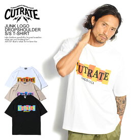 30％OFF SALE セール CUTRATE カットレイト CUTRATE JUNK LOGO DROPSHOULDER S/S -T-SHIRT cutrate メンズ Tシャツ 半袖 ロゴ ストリート