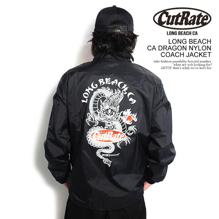 楽天市場】CUTRATE カットレイト LONG BEACH CA DRAGON NYLON COACH 
