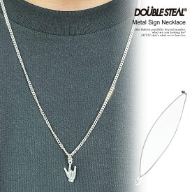 DOUBLE STEAL ダブルスティール Metal Sign Necklace メンズ ネックレス メタルサイン アクセサリー ストリート