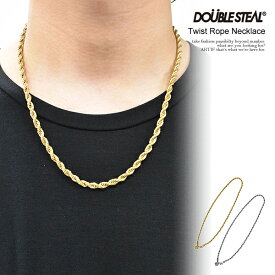 DOUBLE STEAL ダブルスティール Twist Rope Necklace メンズ ネックレス チェーンネックレス アクセサリー ストリート