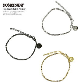 DOUBLE STEAL ダブルスティール Square Chain Anklet メンズ アンクレット ブレスレット ストリート